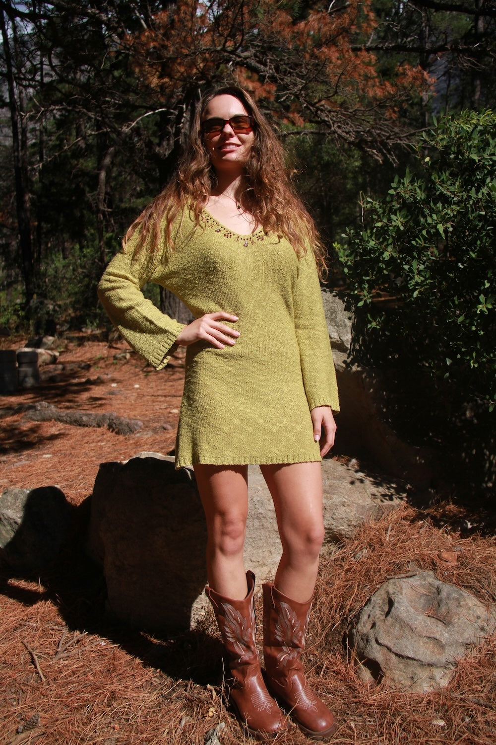 Green Knit Dress