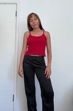 Red tank top