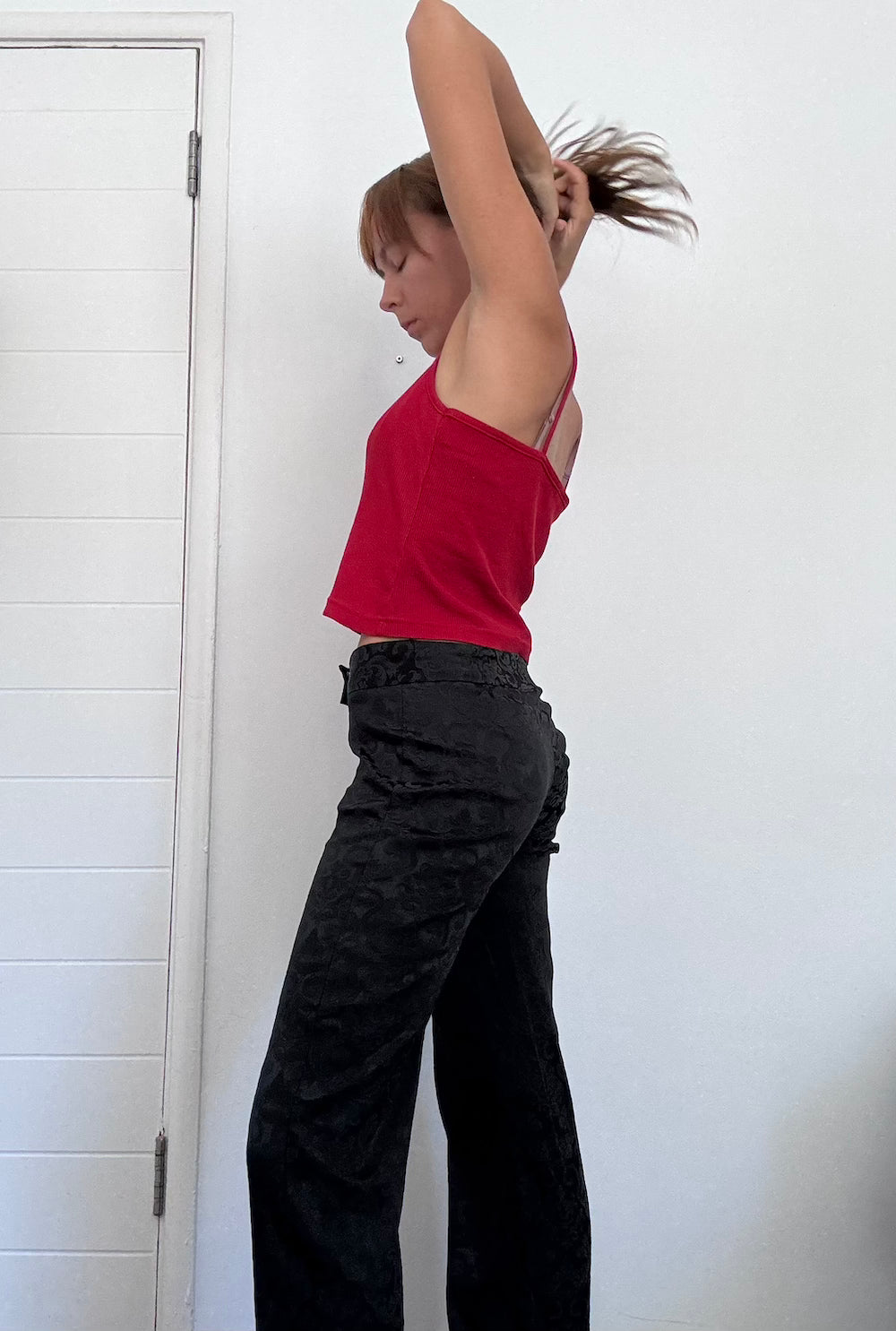 Red tank top