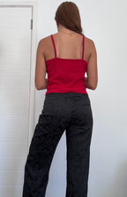 Red tank top