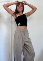 Beige baggy pants