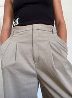 Beige baggy pants