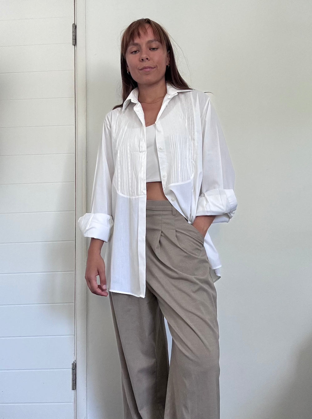 White large shirt