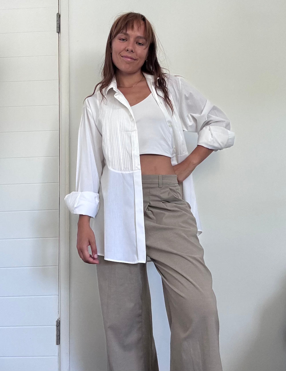 White large shirt