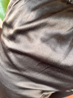 Black silk pants