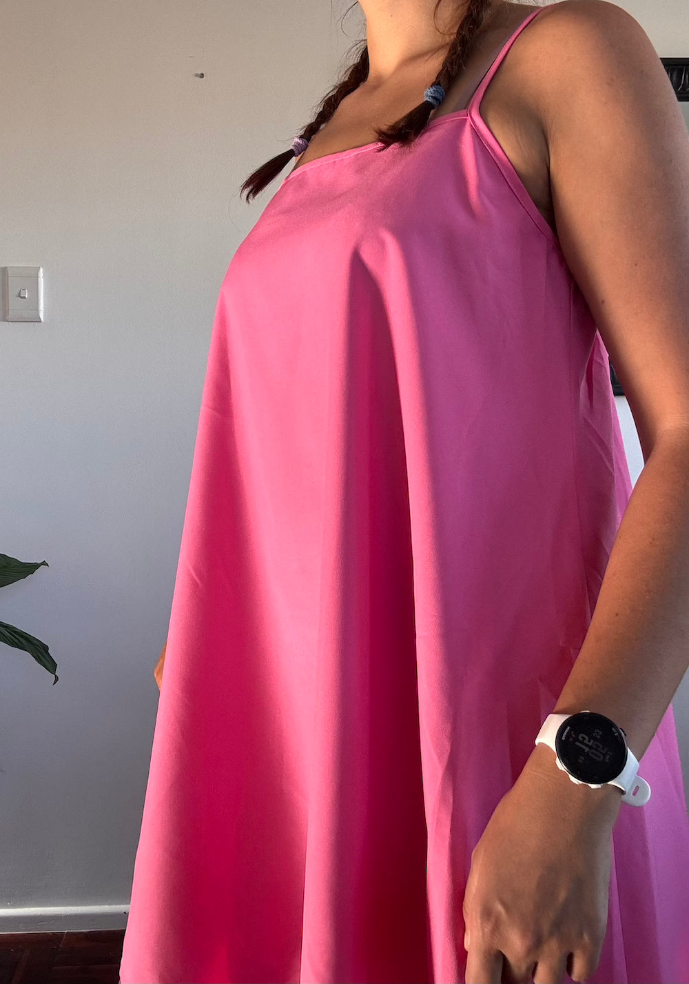Pink mini dress