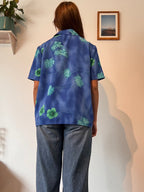 Blue floral shirt
